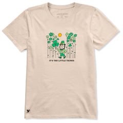 Women's It's the Little Things Leprechaun Short Sleeve Crusher Tee