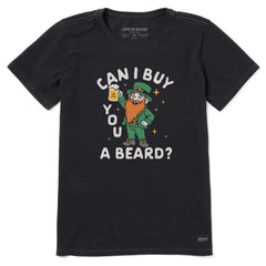 Women's Can I Buy You a Beard Short Sleeve Crusher Tee