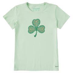 Women's Celtic Knot Shamrock Short Sleeve Crusher Tee