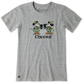 Women's Cheers to the Irish Mice Short Sleeve Crusher Tee