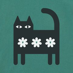 Women's Cat Three Daisies Long Sleeve Crusher Tee