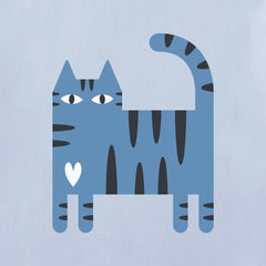 Women's Cat Stripes Short Sleeve Crusher Tee