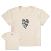 Women's Cat Print Heart Crusher-LITE Shrunken Tee