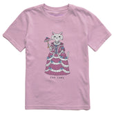 Kids Fancy Cat Lady Short Sleeve Crusher Tee