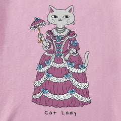 Kids Fancy Cat Lady Short Sleeve Crusher Tee