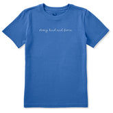 Kids Strong Kind and Fierce Short Sleeve Crusher Tee