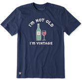 Men's I'm Not Old I'm Vintage Short Sleeve Crusher Tee