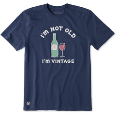 Men's I'm Not Old I'm Vintage Short Sleeve Crusher Tee
