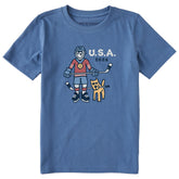 Kids Jake Hockey Gold 2026 Short Sleeve Crusher Tee