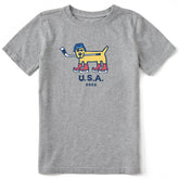 Kids Rocket Hockey Gold 2026 Short Sleeve Crusher Tee