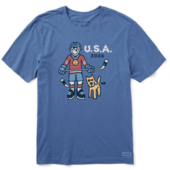 Men's Jake Hockey Gold 2026 Short Sleeve Crusher Tee