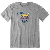Men's Rocket Hockey Gold 2026 Short Sleeve Crusher Tee