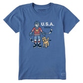 Women's Jake Hockey Gold 2026 Short Sleeve Crusher Tee