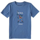 Kids Jackie Slap Shot 2026 Short Sleeve Crusher Tee