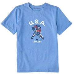 Kids Jackie Hockey Gold 2026 Short Sleeve Crusher Tee