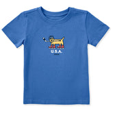 Toddler Rocket Hockey Gold 2026 Short Sleeve Crusher Tee