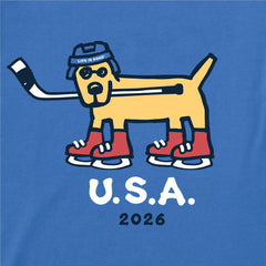 Toddler Rocket Hockey Gold 2026 Short Sleeve Crusher Tee