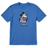 Men's Steamboat Willie USA Soccer Short Sleeve Crusher Tee