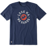 Men's Look Ma No Hands Short Sleeve Crusher Tee