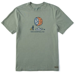 Men's Huge Basketball Fan Short Sleeve Crusher Tee