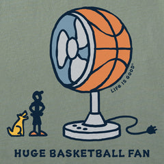 Men's Huge Basketball Fan Short Sleeve Crusher Tee
