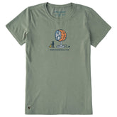 Women's Huge Basketball Fan Short Sleeve Crusher Tee
