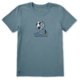 Women's Huge Soccer Fan Short Sleeve Crusher Tee