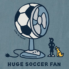 Women's Huge Soccer Fan Short Sleeve Crusher Tee