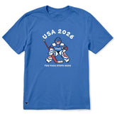 Men's USA The Puck Stops Here Short Sleeve Crusher Tee