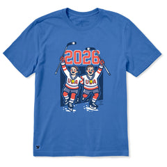 Men's USA Hockey 2026 Short Sleeve Crusher Tee