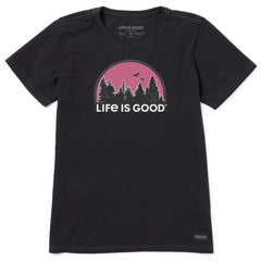 Women's Funky Outdoor Pattern Short Sleeve Crusher Tee