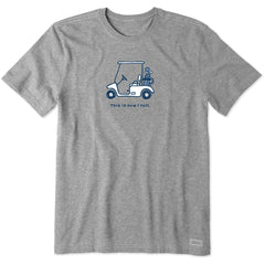 Men's How I Roll Golf Cart Short Sleeve Crusher Tee