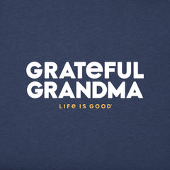 Women's Grateful Grandma Short Sleeve Crusher Tee