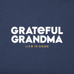 Women's Grateful Grandma Short Sleeve Crusher Vee
