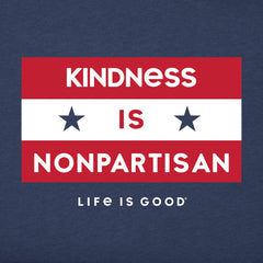 Women's Kindness is nonpartisan Short Sleeve Crusher Tee