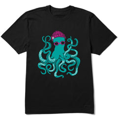 Men's Superpower Octopus Short Sleeve Crusher Tee