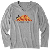 Women's LEAF JUMP Long Sleeve Crusher Vee