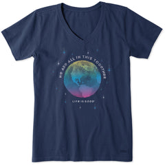 Women's In This Together Earth Short Sleeve Crusher Vee
