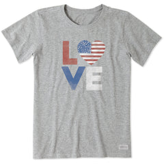 Women's Americana Love Short Sleeve Crusher Tee