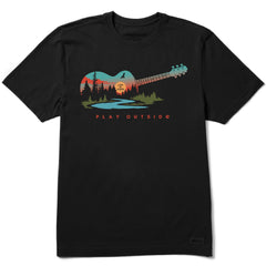 Men's Play Outside Guitar Short Sleeve Crusher Tee