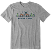 Men's Wildlife Deer Short Sleeve Crusher Tee