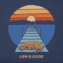 Women's Dock Dog Sunset Short Sleeve Tee