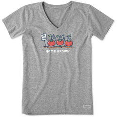 Women's Home Grown Tomatoes Short Sleeve Crusher Vee