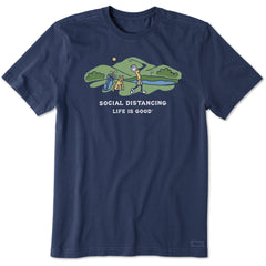 Mens Social Distancing Golf Short Sleeve Crusher Tee