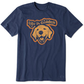 Men's Life is Golden Smile Short Sleeve Crusher Tee
