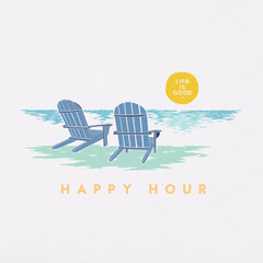 Women's Golden Happy Hour Short Sleeve Crusher Vee