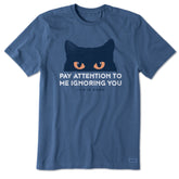Men's Pay Attention Cat Eyes Short Sleeve Tee
