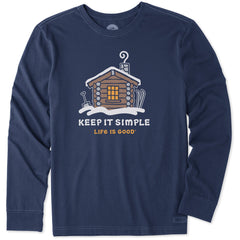 Men's Keep it Simple Cabin Long Sleeve Crusher Tee