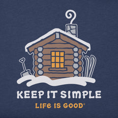 Men's Keep it Simple Cabin Long Sleeve Crusher Tee