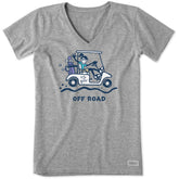 Women's Jackie Off Road Golf Short Sleeve Crusher Vee